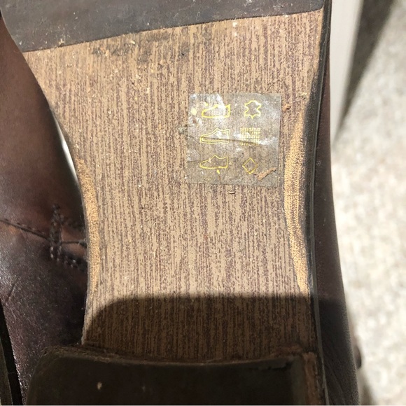 Arturo Chiang Brown Leather Knee High Riding Boots, Women’s 8M/38 - Picture 8 of 9